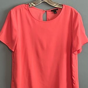 ANN TAYLOR TOP FOR WOMEN SIZE S PRE-OWNED CONDITION COLOR ORANGE SHORT SLEEVE…